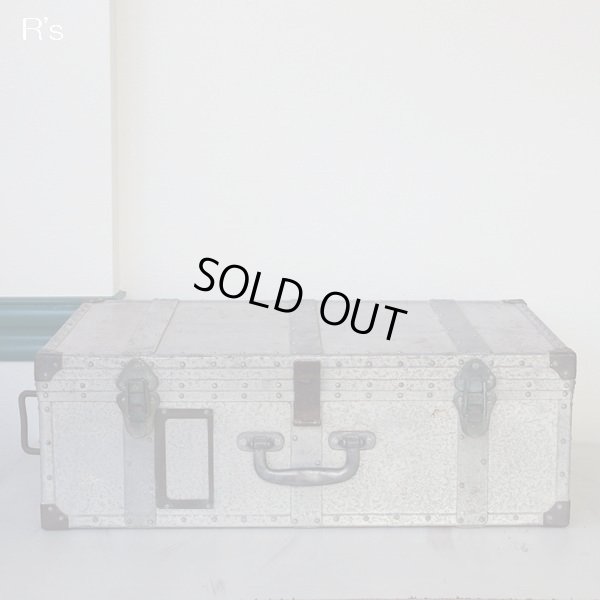 画像4: アンティーク　アルミ製トランク　リベット留め　シャビーシックインテリア（店4782）