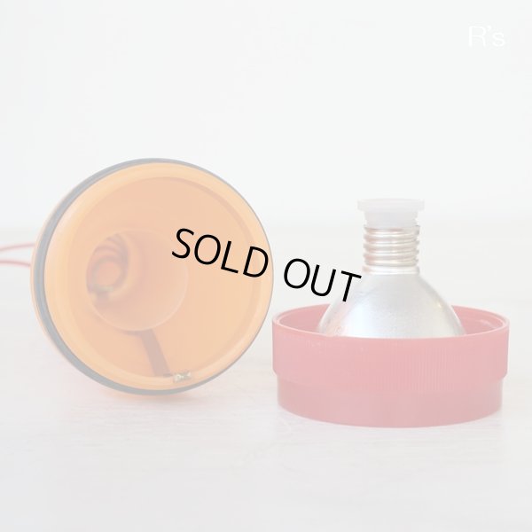 画像6: ユアサ　防水ライト　レトロ　懐中電灯　FE-1202　オレンジ×赤　未使用品　箱付き（つ4795）