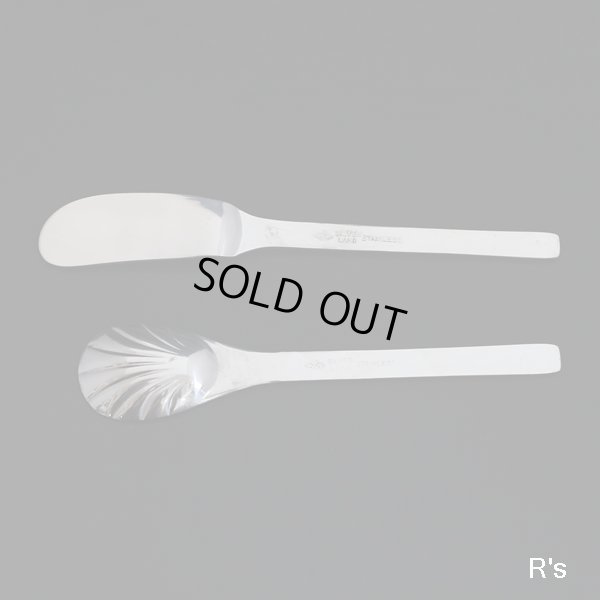 画像10: シルバーランド　レトロ　ステンレス製　モーニングカトラリー　12pcs.セット　未使用品（ツ4823）