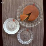 ノリタケクリスタル　千菊　ガラスプレート　大皿1枚小皿5枚セット　未使用品（ｍ4845）