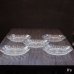 画像6: ノリタケクリスタル　千菊　ガラスプレート　大皿1枚小皿5枚セット　未使用品（ｍ4845）