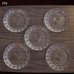 画像5: ノリタケクリスタル　千菊　ガラスプレート　大皿1枚小皿5枚セット　未使用品（ｍ4845）