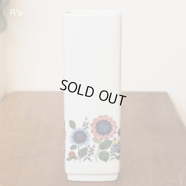 画像2: ドイツ　Tettau　Bavaria　ババリア　フラワーベース　角型　花柄　未使用品（ｋ4868）