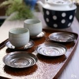 杉金堂　銅製茶托　5客揃え　未使用品（ま4859）