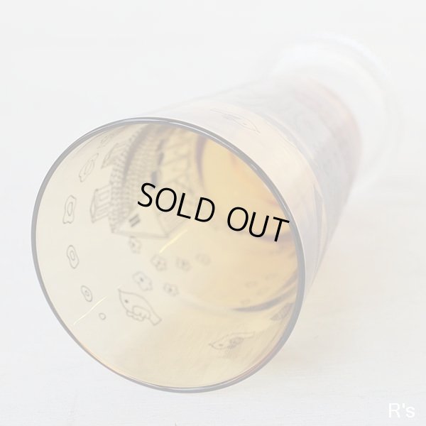 画像8: NT　ノリタケ　レトロ　脚付きグラス　タンブラー　メルヘンなイラスト　アンバー　未使用品（ま4860）