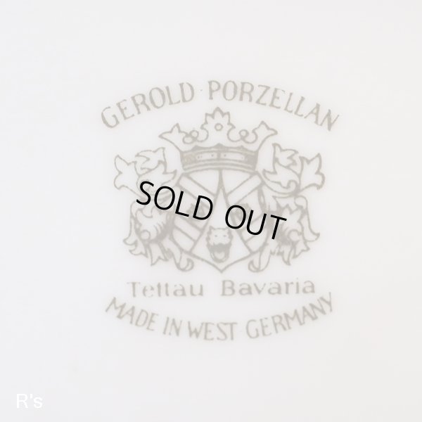 画像6: ドイツ　Tettau　Bavaria　ババリア　フラワーベース　角型　花柄　未使用品（ｋ4868）