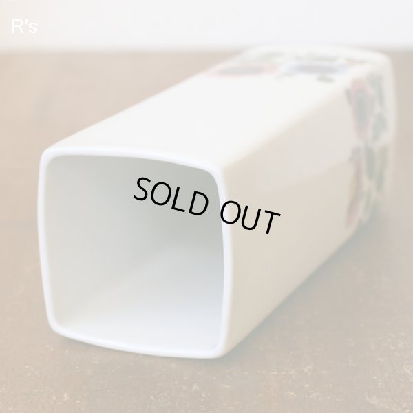 画像4: ドイツ　Tettau　Bavaria　ババリア　フラワーベース　角型　花柄　未使用品（ｋ4868）