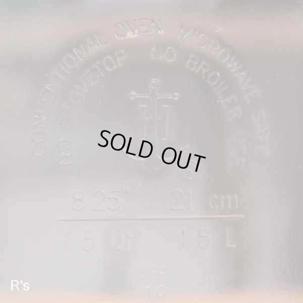 画像5: U.S.A.　アンカーホッキング　21ｃｍ　ガラスキャセロール　1.5L　ユーズド品（ａ4879）