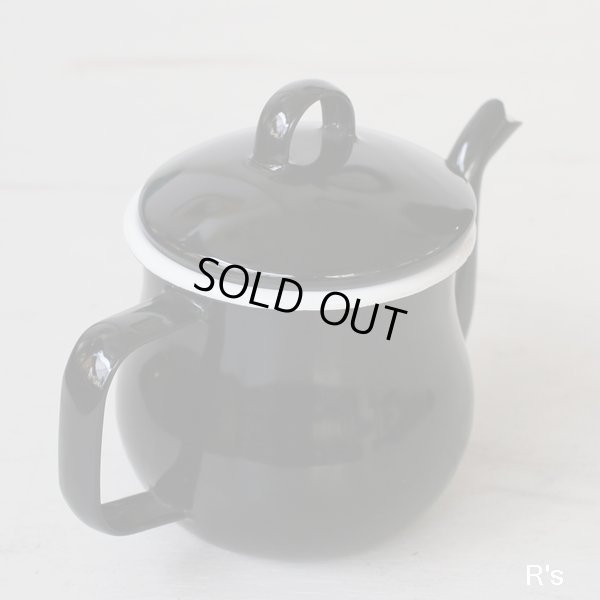 画像3: ｄｗ　デコラウェア　ホーローポット　黒　1人用　ユーズド品