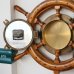 画像6: 船　操舵輪型　木製　壁掛け時計/ウォールクロック　SHIP'S　CLOCK　ユーズド品（店4949）