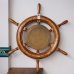 画像8: 船　操舵輪型　木製　壁掛け時計/ウォールクロック　SHIP'S　CLOCK　ユーズド品（店4949）