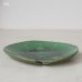 画像4: 陶器の丸皿　葉っぱ型　グリーン　未使用品（を4973） (4)