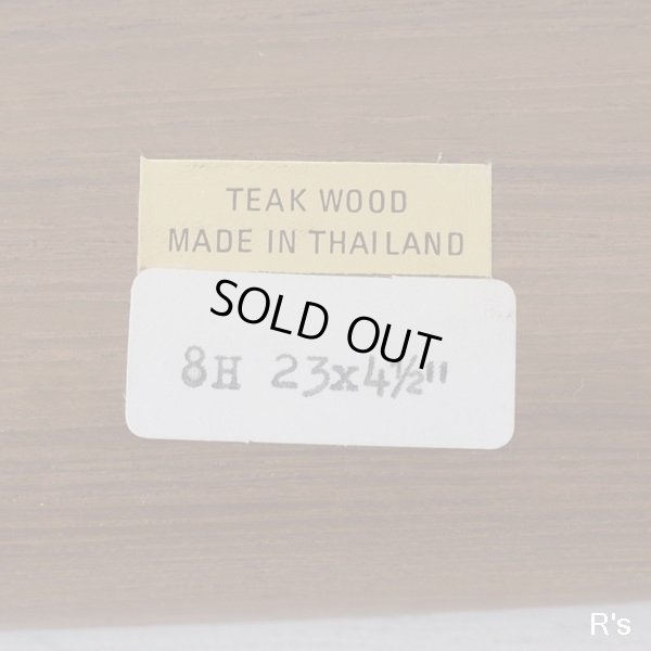 画像8: タイ　チークウッド　6分割　木製仕切り皿　おつまみ皿　ユーズド品（ｆ4998）