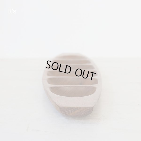 画像3: タイ　チークウッド　6分割　木製仕切り皿　おつまみ皿　ユーズド品（ｆ4998）