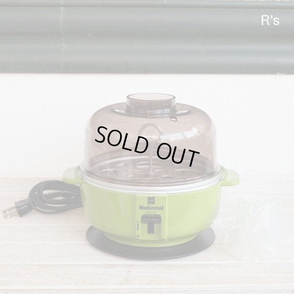 画像2: ナショナル　レトロ　電気卵ゆで器　NW-40　グリーン　未使用品　箱付き　取扱説明書付き（ｆ4999）
