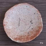 赤志野　菓子器　25ｃｍプレート　盛皿　未使用品　共箱付き（ｆ5006）