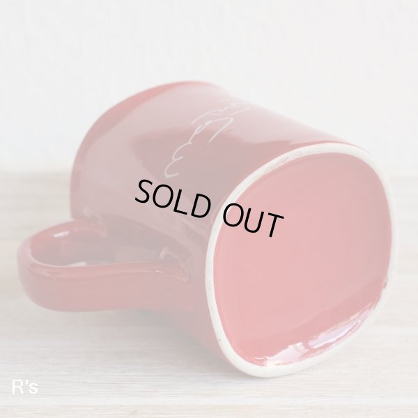 画像6: ネスカフェ　エクセラ　メグライアンサインプリント入りマグカップ　赤　未使用品（ｄ5014）