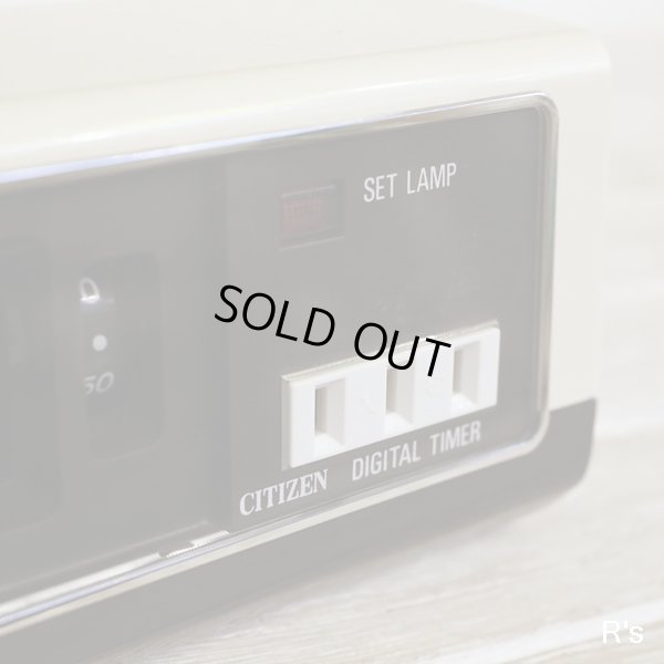 画像3: シチズン　デジタルタイマー　パタパタ時計　白×茶　ジャンク品（店5028）