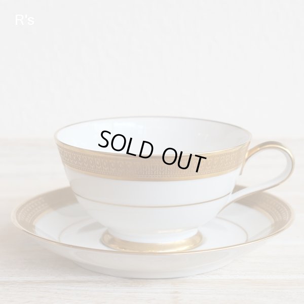 画像2: ノリタケ　ティーカップ＆ソーサー　GRANDRIDGE　3003　金彩　展示品　傷あり（P5026)