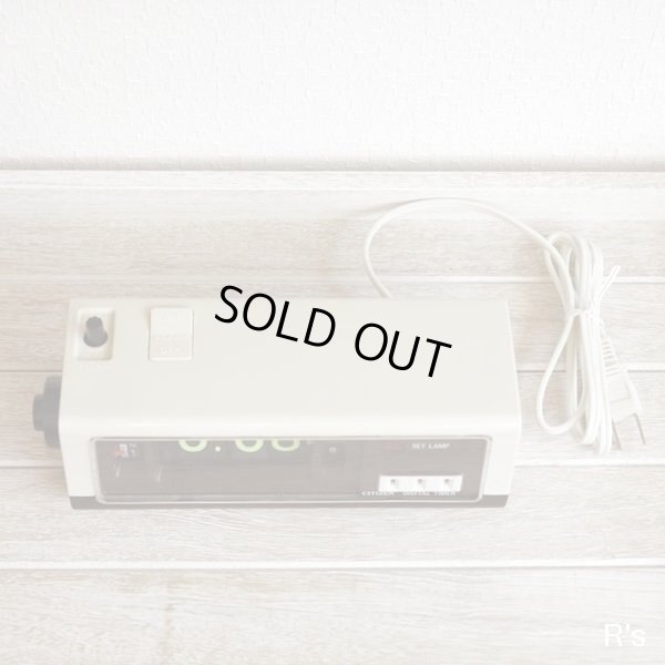 画像6: シチズン　デジタルタイマー　パタパタ時計　白×茶　ジャンク品（店5028）