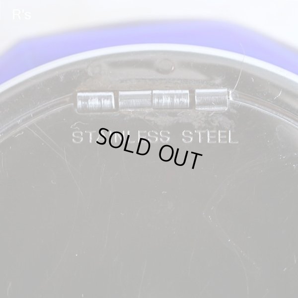 画像8: レトロ　ガラス　シュガーポット　スプーン付き　ブルー　ユーズド品（も5032）