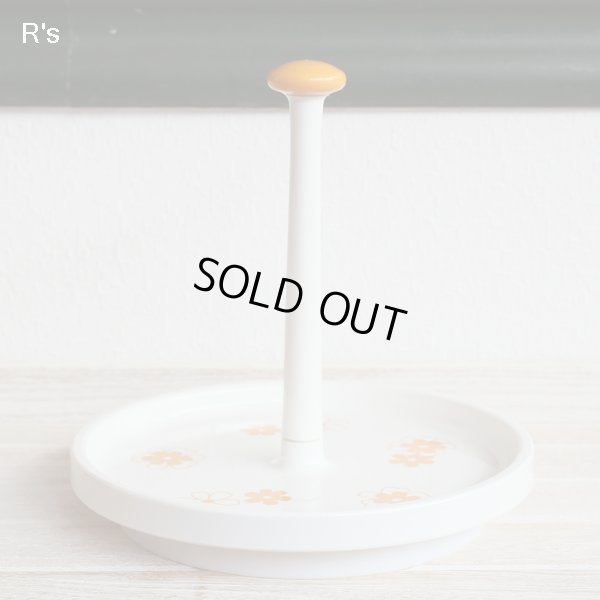 画像3: 岐阜プラスチック工業　リス　レトロ　卓上調味料スタンド　回転台　トレビアン　オレンジ　未使用品（ｊ5051）