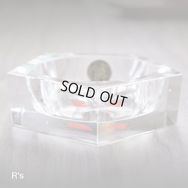 画像5: HOYA　GLASS　ホヤクリスタル　レトロ　ガラス灰皿　5角形　未使用品（ｊ5064）