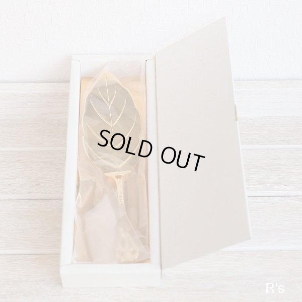 画像2: ノリタケ　木の葉型　ケーキターナー　未使用品　箱付き（チ5071）