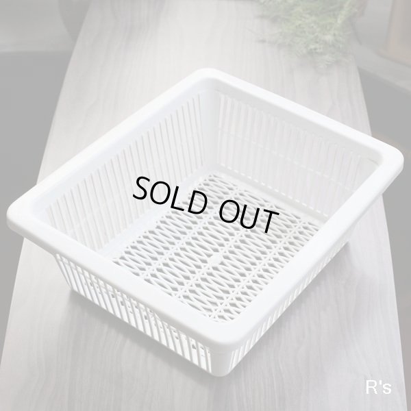 画像6: Ｙ・Ｋ印　ヨシカワ　レトロ　水切りカゴ　蓋付き　ブルー　ユーズド品（店5083）