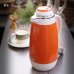 画像1: タイガー魔法瓶　フレンチポット　テーブルポット　PHU-100　1L用　オレンジ　未使用品　ご愛用のしおり付き（ま5090） (1)