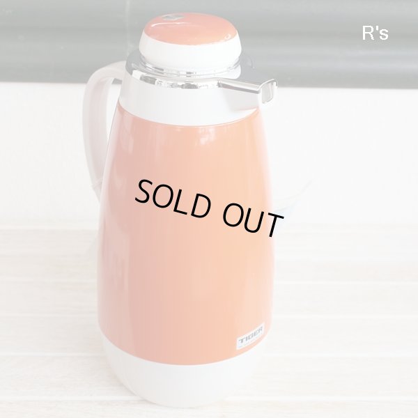 画像3: タイガー魔法瓶　フレンチポット　テーブルポット　PHU-100　1L用　オレンジ　未使用品　ご愛用のしおり付き（ま5090）