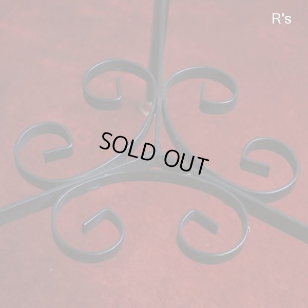 画像11: レトロ　デコラ張り　サイドテーブル　丸テーブル　灰皿付き　ユーズド品（店5094）