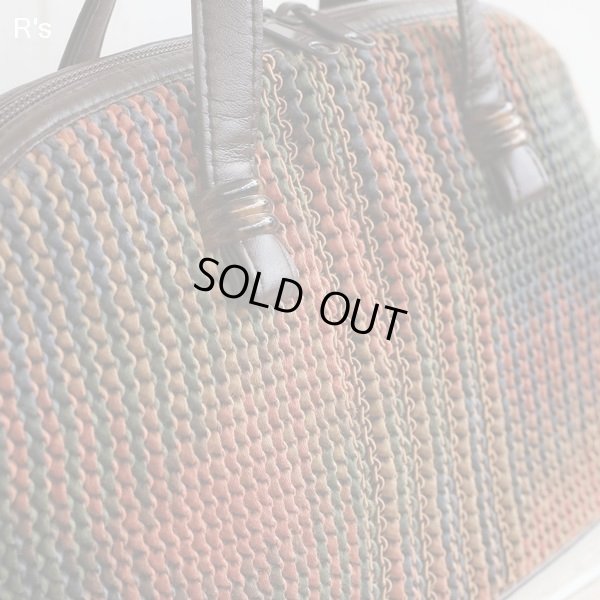 画像3: レトロ　編み込みバッグ　未使用品（店5139）