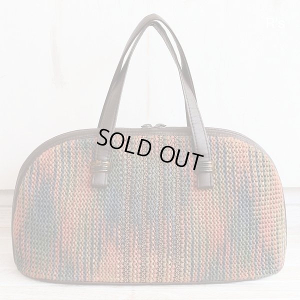 画像2: レトロ　編み込みバッグ　未使用品（店5139）