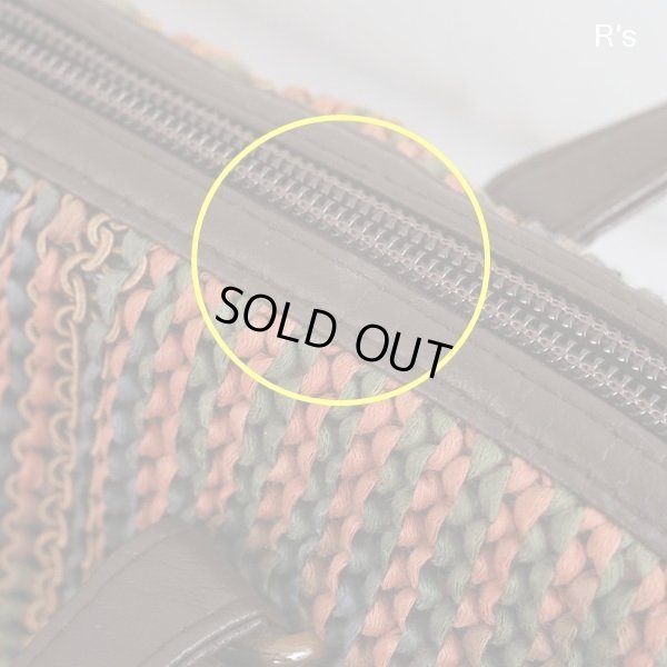 画像6: レトロ　編み込みバッグ　未使用品（店5139）