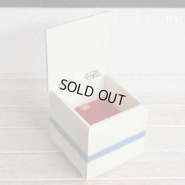 画像4: レトロ　オルゴール付きジュエリーボックス　幾何学模様　ダニューブ河の漣　ユーズド美品（ｎ5158）