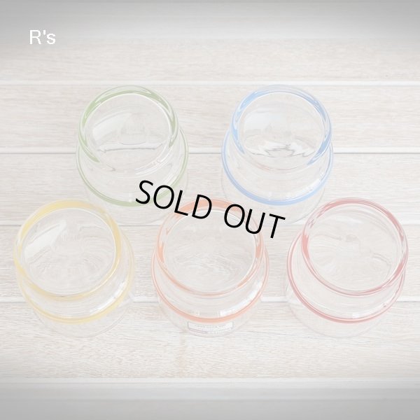 画像5: HOYA　VIGOLASS　保谷ビゴラス　ホヤグラス　レトロタンブラー5色セット　未使用品（V5181)