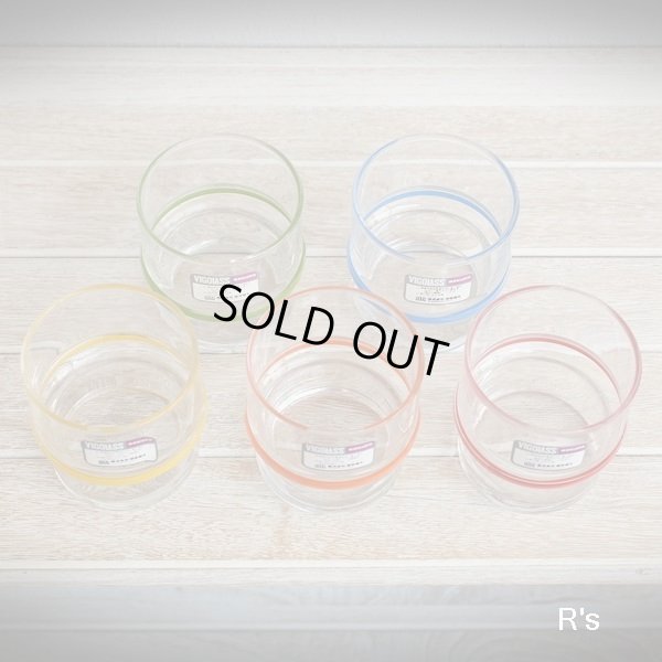 画像4: HOYA　VIGOLASS　保谷ビゴラス　ホヤグラス　レトロタンブラー5色セット　未使用品（V5181)