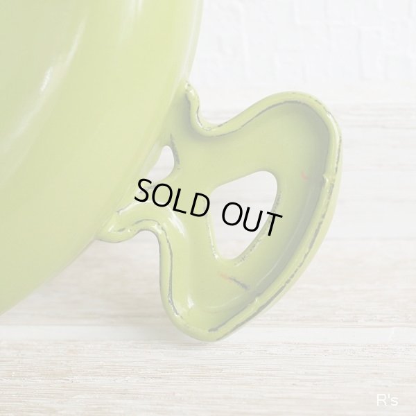 画像7: ホーロー　グラタン皿　グリーン　未使用品（L1793）