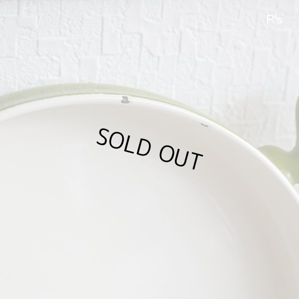 画像4: ホーロー　グラタン皿　グリーン　未使用品（L1793）