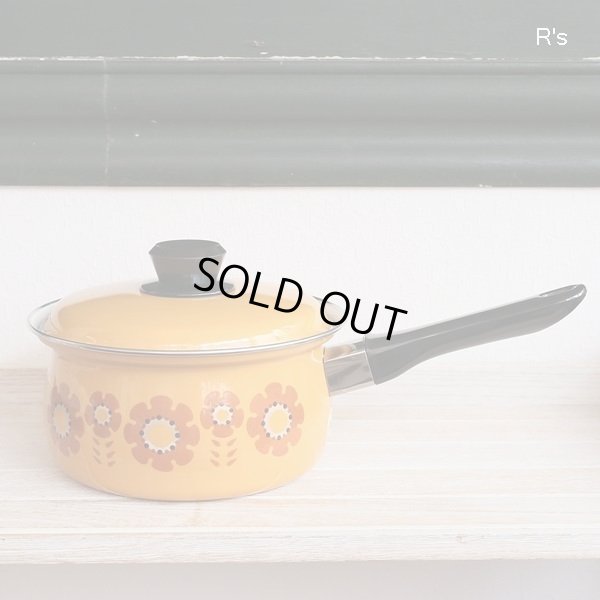 画像2: コトブキホーロー　NEO　CROWN　レトロ　ホーロー片手鍋　18ｃｍ　花柄　未使用品（HH5231)