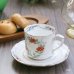 画像1: 西山　レトロ　コーヒーカップ＆ソーサー　花柄　未使用品（ホ5240） (1)