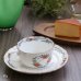 画像1: 西山　レトロ　ティーカップ＆ソーサー　花柄　未使用品（ホ5241） (1)