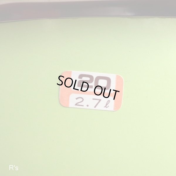 画像4: 荒川金属工業　マルビシ　カラーホーローウェア　20ｃｍソースポット　両手鍋　フローリー　グリーン　未使用品　箱付き（KK5256)