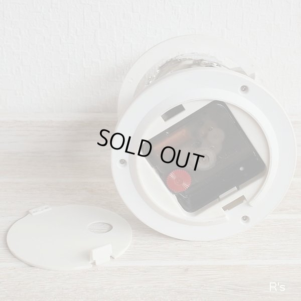 画像8: 回る地球儀時計　レトロ　置時計　白　ユーズド品（店5274）