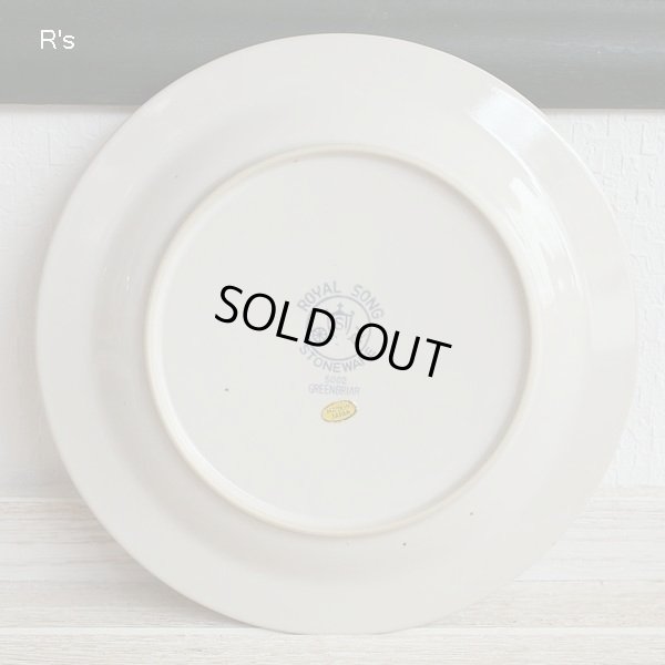 画像6: Royal　Song　ロイヤルソング　ストーンウェア　19ｃｍプレート　中皿　GREENBRIAR　5002　未使用品（ウ5284）