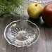 画像1: ノリタケクリスタル　カットガラスプレート　14ｃｍ小皿　花　未使用品（ウ5292） (1)