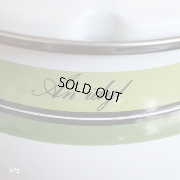 画像3: ルビー　ホーローウェア　20ｃｍ両手鍋　An idyl　グリーンライン　2.8L　未使用品（JJ5306)