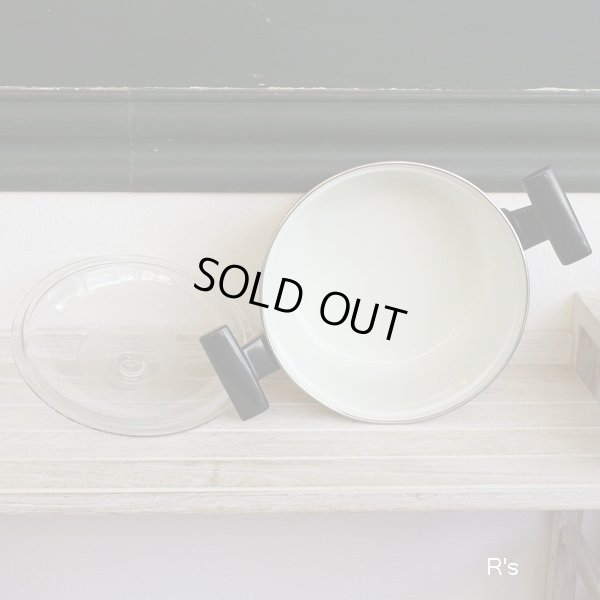 画像4: エベレスト　エナメルウェア　ホーロー両手鍋　20ｃｍ　蓋ガラス　イエロー　未使用品