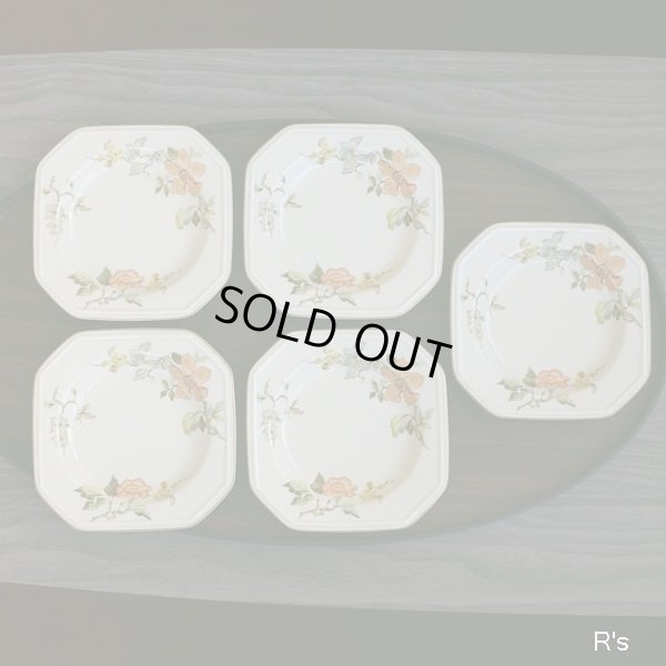 画像2: MIKASA　ミカサ　Royalcontinental　銘々皿5枚セット　14ｃｍプレート　MK472　TAPESTRY　未使用品　箱付き（JJ5312)